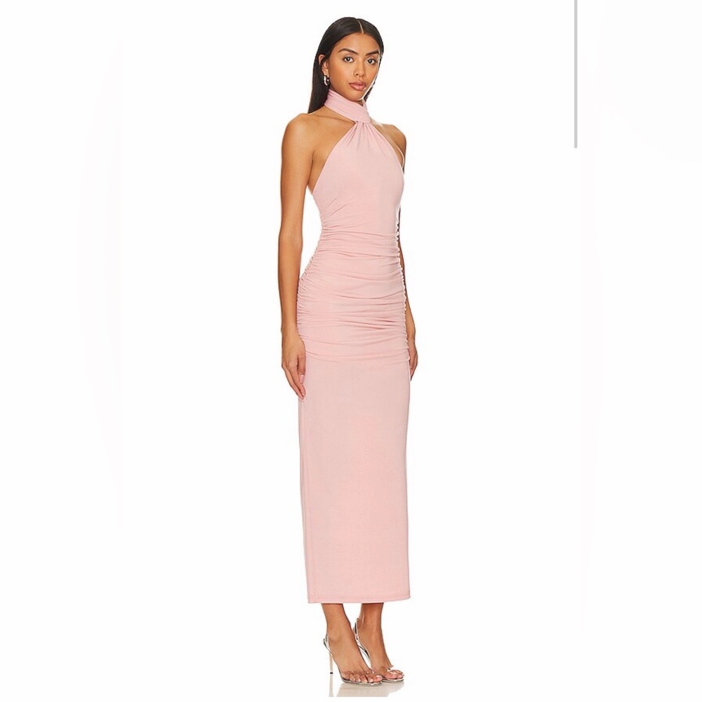 MISHA Jovie Midi Dress in Rose Pink - Picture 2 of 3